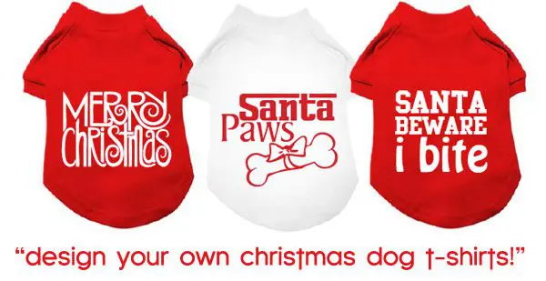design christmas dog shirts